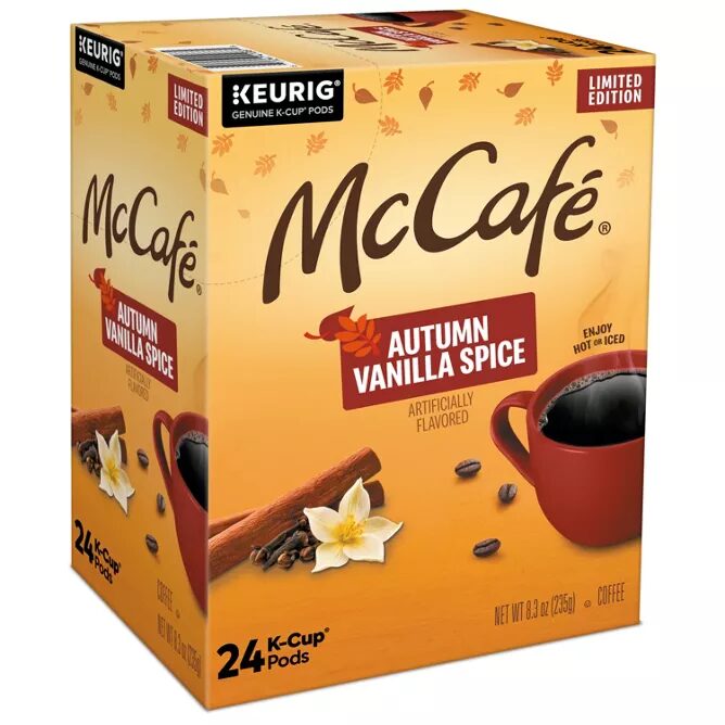 McCafé Autumn Vanilla Spice K-Cup pods, 24 ct box