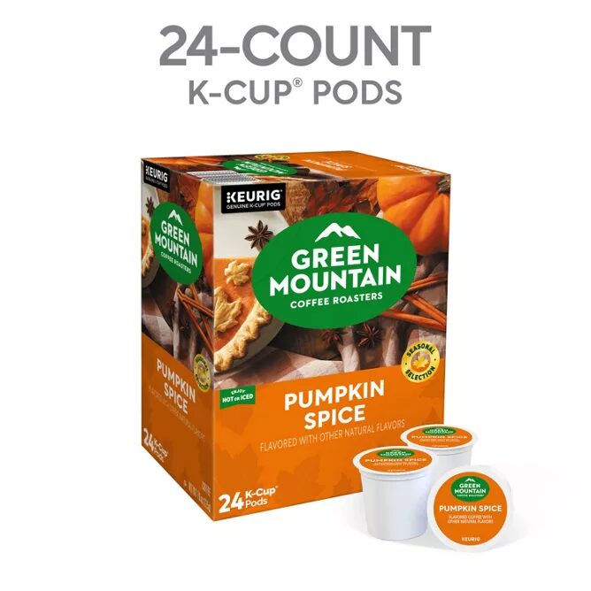 Green Mountain Coffee Roasters Pumpkin Spice K-Cup pods, 24 ct box