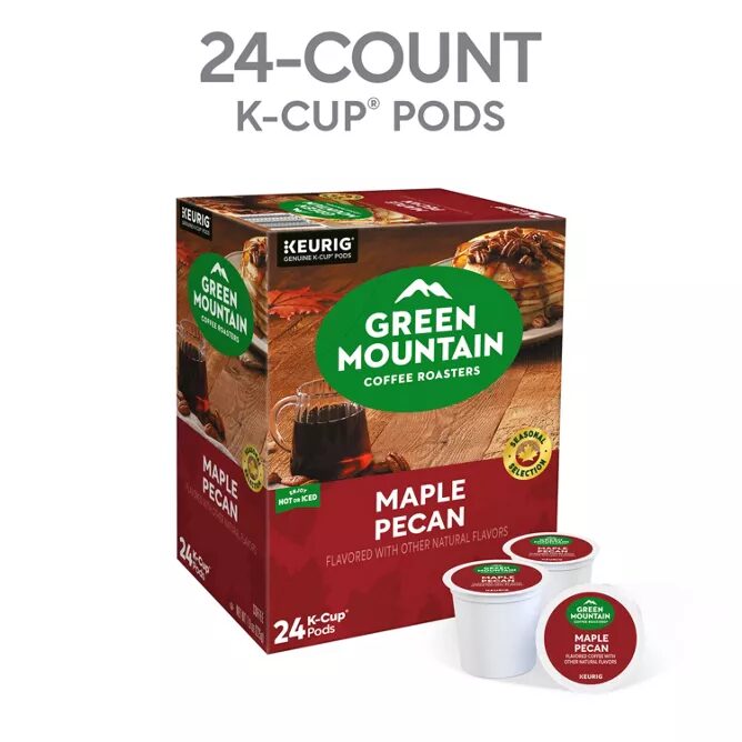 Green Mountain Coffee Roasters Maple Pecan K-Cup pods, 24 ct box